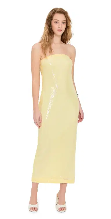 endless rose trapless equins Maxi Dress Butter | Thumbnail 1 endless rose trapless equins Maxi Dress Butter | Thumbnail 1