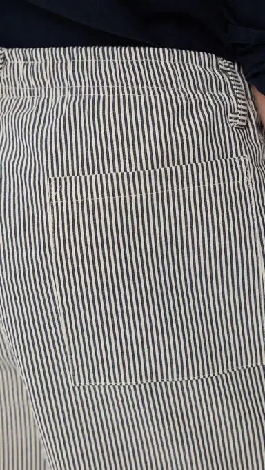 BATHER Navy Pinstripe Leisure Shorts 5 Navy | Thumbnail 6 BATHER Navy Pinstripe Leisure Shorts 5 Navy | Thumbnail 6