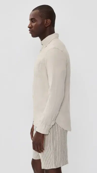 Alex Crane Linen Playa Shirt Bone | Thumbnail 4 Alex Crane Linen Playa Shirt Bone | Thumbnail 4