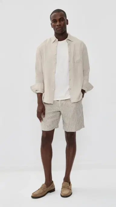 Alex Crane Linen Playa Shirt Bone | Thumbnail 5 Alex Crane Linen Playa Shirt Bone | Thumbnail 5