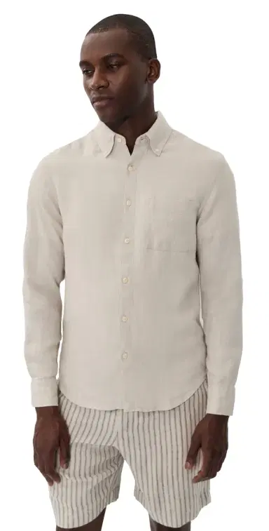 Alex Crane Linen Playa Shirt Bone | Thumbnail 1 Alex Crane Linen Playa Shirt Bone | Thumbnail 1