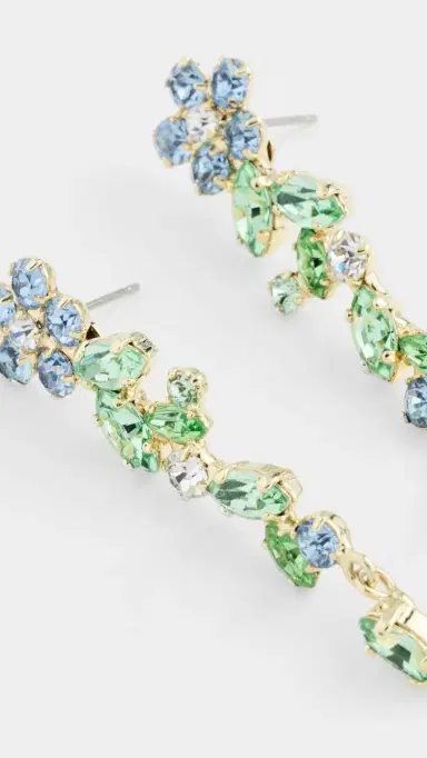 Jennifer Behr Jasmina Earrings Sky One Size | Thumbnail 4 Jennifer Behr Jasmina Earrings Sky One Size | Thumbnail 4