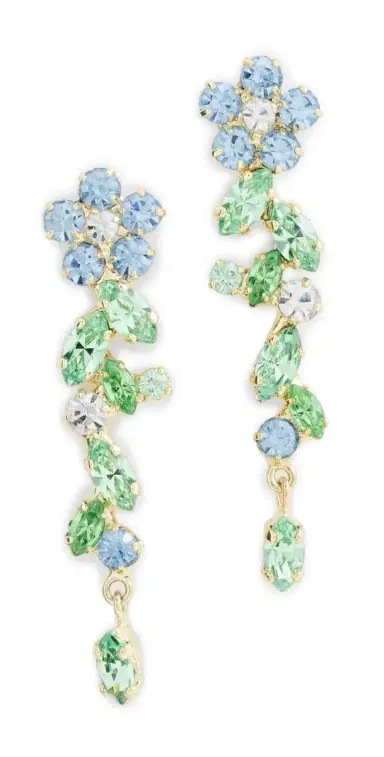 Jennifer Behr Jasmina Earrings Sky One Size | Thumbnail 1 Jennifer Behr Jasmina Earrings Sky One Size | Thumbnail 1