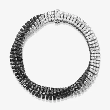 ASSAEL Assael 18K White Gold Black & White Diamond Rope Bracelet by The Solist | Thumbnail 2 ASSAEL Assael 18K White Gold Black & White Diamond Rope Bracelet by The Solist | Thumbnail 2