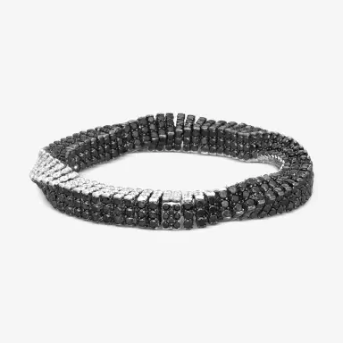 ASSAEL Assael 18K White Gold Black & White Diamond Rope Bracelet by The Solist | Thumbnail 3 ASSAEL Assael 18K White Gold Black & White Diamond Rope Bracelet by The Solist | Thumbnail 3