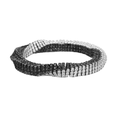 ASSAEL Assael 18K White Gold Black & White Diamond Rope Bracelet by The Solist | Thumbnail 1 ASSAEL Assael 18K White Gold Black & White Diamond Rope Bracelet by The Solist | Thumbnail 1