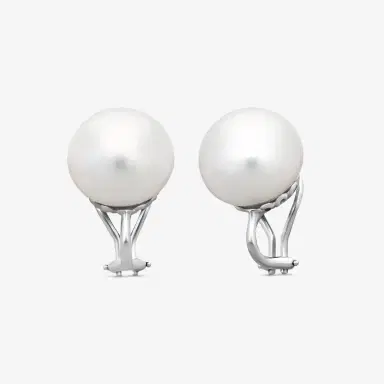 ASSAEL Assael 18K White Gold South Sea Cultured Pearl Clip Earrings by The Solist | Thumbnail 2 ASSAEL Assael 18K White Gold South Sea Cultured Pearl Clip Earrings by The Solist | Thumbnail 2