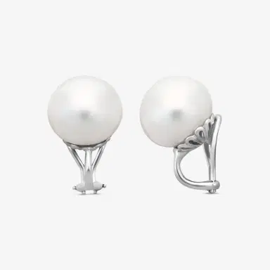 ASSAEL Assael 18K White Gold South Sea Cultured Pearl Clip Earrings by The Solist | Thumbnail 3 ASSAEL Assael 18K White Gold South Sea Cultured Pearl Clip Earrings by The Solist | Thumbnail 3