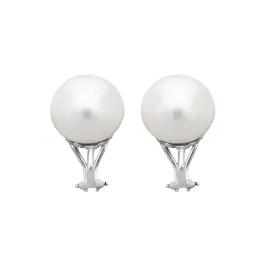 ASSAEL Assael 18K White Gold South Sea Cultured Pearl Clip Earrings by The Solist | Thumbnail 1 ASSAEL Assael 18K White Gold South Sea Cultured Pearl Clip Earrings by The Solist | Thumbnail 1