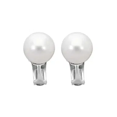 ASSAEL Assael 18K White Gold South Sea Cultured Pearl Clip Earrings by The Solist | Thumbnail 1 ASSAEL Assael 18K White Gold South Sea Cultured Pearl Clip Earrings by The Solist | Thumbnail 1