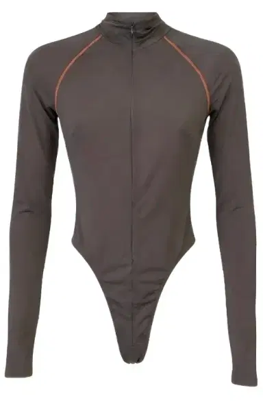 LaQuan Smith Long Sleeve Bodysuit with Top Stitching | Thumbnail 1 LaQuan Smith Long Sleeve Bodysuit with Top Stitching | Thumbnail 1