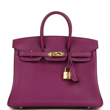 HERMÈS Pre-owned Hermes Birkin 25 Anemone Swift Gold Hardware | Thumbnail 1 HERMÈS Pre-owned Hermes Birkin 25 Anemone Swift Gold Hardware | Thumbnail 1