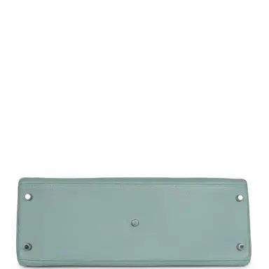 HERMÈS Vintage Hermes Shoulder Kelly 42 JPG Ciel Clemence Palladium Hardware | Thumbnail 6 HERMÈS Vintage Hermes Shoulder Kelly 42 JPG Ciel Clemence Palladium Hardware | Thumbnail 6