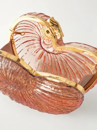 Chloé Sea Treasures Plexiglass And Gold-tone Clutch Bag | Thumbnail 6 Chloé Sea Treasures Plexiglass And Gold-tone Clutch Bag | Thumbnail 6