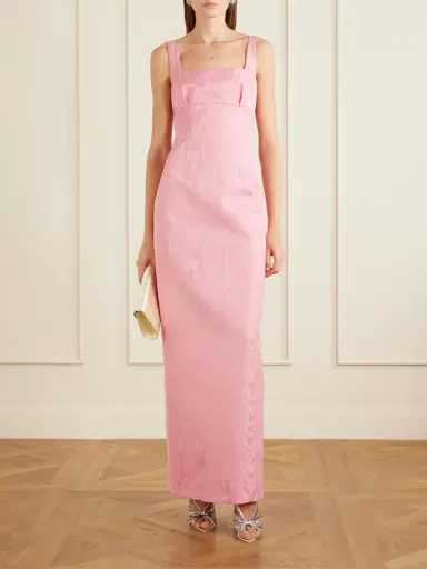 Emilia Wickstead Micheline Moire Gown | Thumbnail 2 Emilia Wickstead Micheline Moire Gown | Thumbnail 2