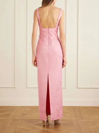 Emilia Wickstead Micheline Moire Gown | Thumbnail 3 Emilia Wickstead Micheline Moire Gown | Thumbnail 3