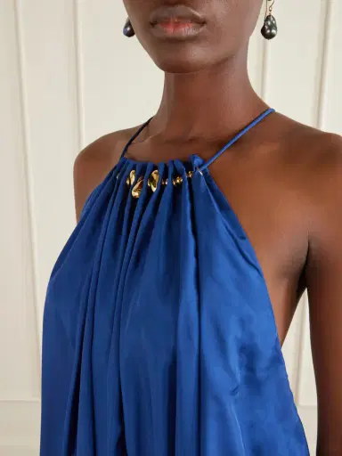 Zimmermann Aster Gathered Beaded Silk-satin Maxi Dress | Thumbnail 4 Zimmermann Aster Gathered Beaded Silk-satin Maxi Dress | Thumbnail 4