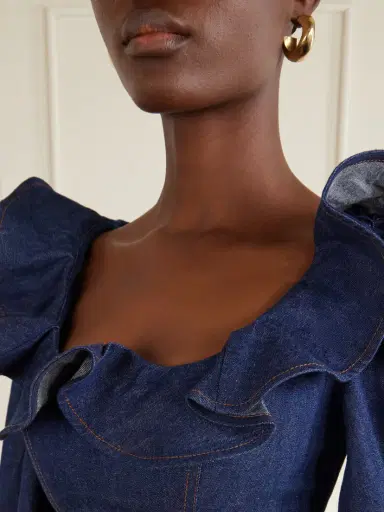 Zimmermann Aster Cotton-denim Frill Top | Thumbnail 5 Zimmermann Aster Cotton-denim Frill Top | Thumbnail 5