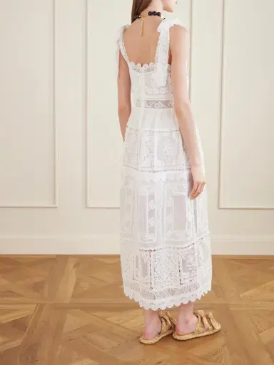 Zimmermann Aster Scalloped Lace-trimmed Maxi Dress | Thumbnail 3 Zimmermann Aster Scalloped Lace-trimmed Maxi Dress | Thumbnail 3