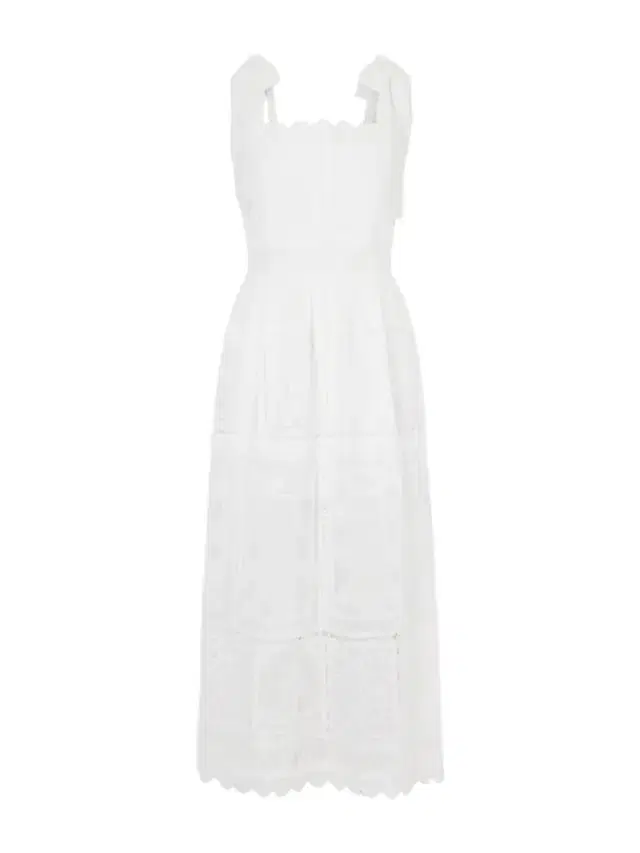Aster Scalloped Lace-trimmed Maxi Dress Aster Scalloped Lace-trimmed Maxi Dress