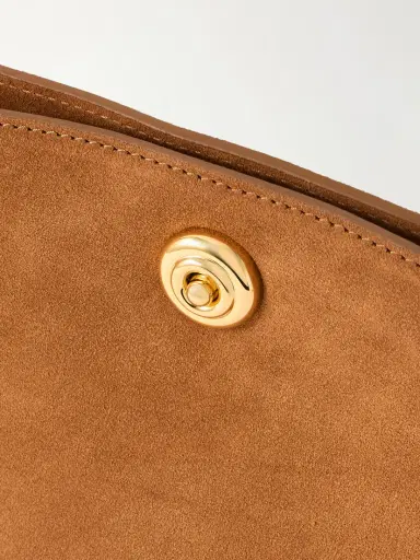 Liffner Pushlock Suede Pouch | Thumbnail 5 Liffner Pushlock Suede Pouch | Thumbnail 5
