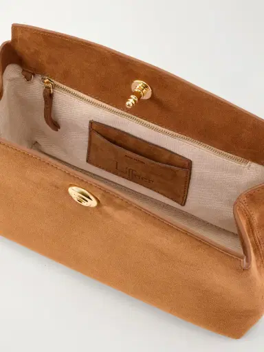 Liffner Pushlock Suede Pouch | Thumbnail 6 Liffner Pushlock Suede Pouch | Thumbnail 6