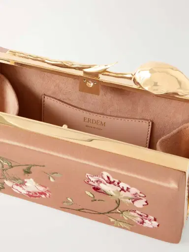 Erdem Bloom Embroidered Satin Clutch | Thumbnail 6 Erdem Bloom Embroidered Satin Clutch | Thumbnail 6