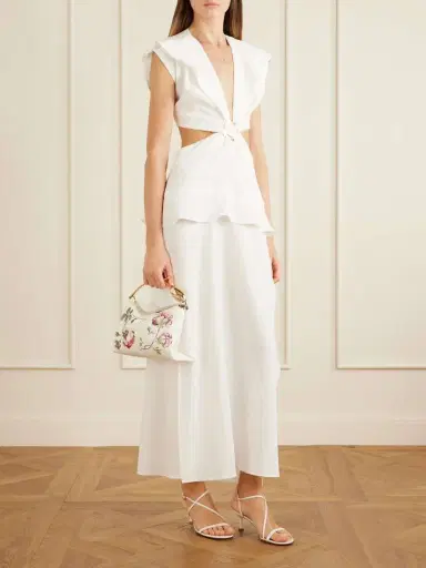 Erdem Bloom Embroidered Leather Clutch Bag | Thumbnail 3 Erdem Bloom Embroidered Leather Clutch Bag | Thumbnail 3
