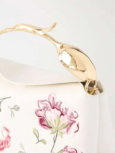 Erdem Bloom Embroidered Leather Clutch Bag | Thumbnail 5 Erdem Bloom Embroidered Leather Clutch Bag | Thumbnail 5