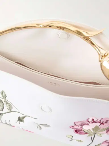 Erdem Bloom Embroidered Leather Clutch Bag | Thumbnail 6 Erdem Bloom Embroidered Leather Clutch Bag | Thumbnail 6