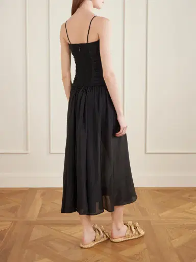 Zimmermann Aster Cutout Gathered Silk-chiffon Midi Dress | Thumbnail 3 Zimmermann Aster Cutout Gathered Silk-chiffon Midi Dress | Thumbnail 3