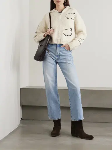 Mother The Rambler Zip Flood High-rise Straight-leg Jeans | Thumbnail 2 Mother The Rambler Zip Flood High-rise Straight-leg Jeans | Thumbnail 2