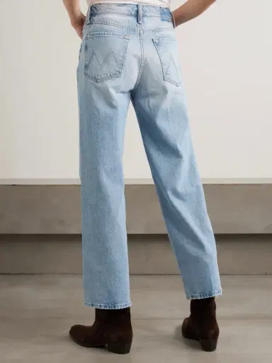 Mother The Rambler Zip Flood High-rise Straight-leg Jeans | Thumbnail 4 Mother The Rambler Zip Flood High-rise Straight-leg Jeans | Thumbnail 4