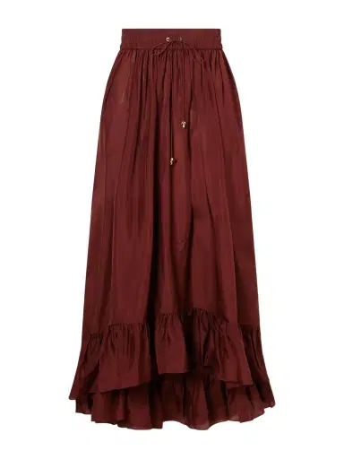 Zimmermann Aster Ruffled Silk Maxi Skirt | Thumbnail 1 Zimmermann Aster Ruffled Silk Maxi Skirt | Thumbnail 1