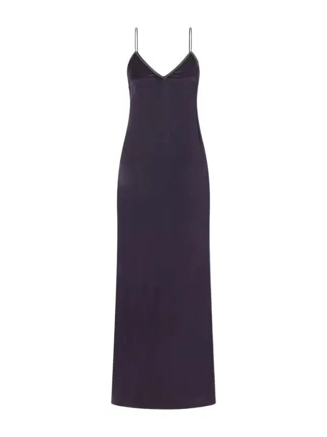 Leza Studded Silk-satin Midi Dress Leza Studded Silk-satin Midi Dress