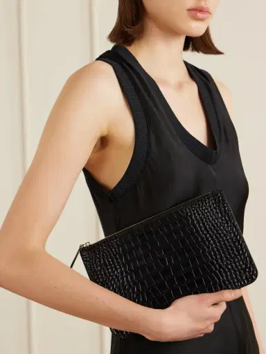 TOTEME Threefold Croc-effect Leather Clutch | Thumbnail 2 TOTEME Threefold Croc-effect Leather Clutch | Thumbnail 2