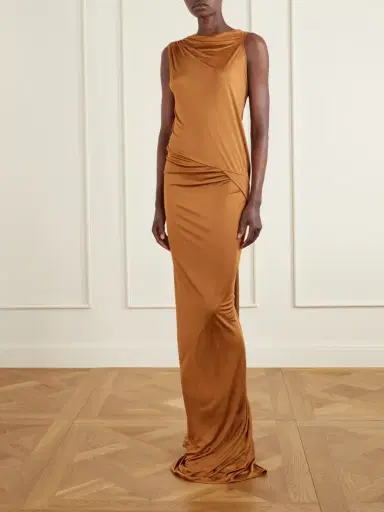 Rick Owens Shailee Draped Jersey Gown | Thumbnail 2 Rick Owens Shailee Draped Jersey Gown | Thumbnail 2