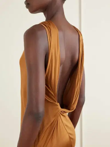 Rick Owens Shailee Draped Jersey Gown | Thumbnail 4 Rick Owens Shailee Draped Jersey Gown | Thumbnail 4