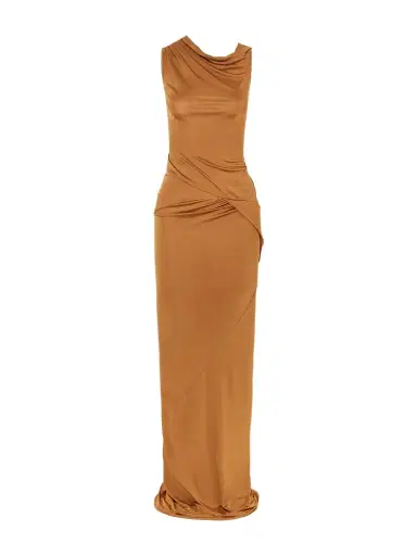 Rick Owens Shailee Draped Jersey Gown | Thumbnail 1 Rick Owens Shailee Draped Jersey Gown | Thumbnail 1
