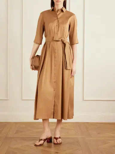 Max Mara Beachwear Cotton-blend Poplin Midi Dress | Thumbnail 2 Max Mara Beachwear Cotton-blend Poplin Midi Dress | Thumbnail 2