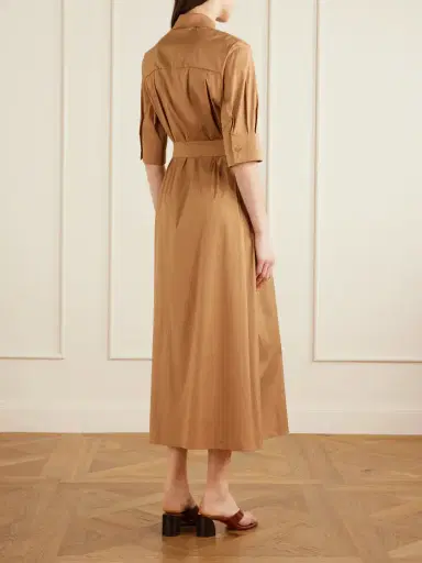 Max Mara Beachwear Cotton-blend Poplin Midi Dress | Thumbnail 3 Max Mara Beachwear Cotton-blend Poplin Midi Dress | Thumbnail 3