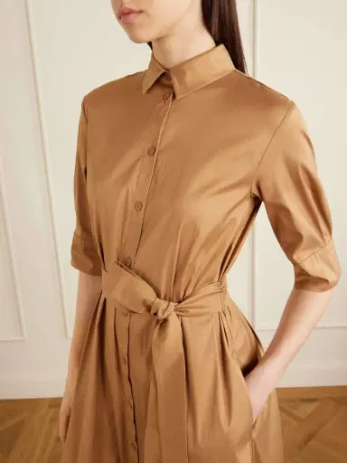 Max Mara Beachwear Cotton-blend Poplin Midi Dress | Thumbnail 4 Max Mara Beachwear Cotton-blend Poplin Midi Dress | Thumbnail 4