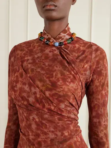 Cortana Meena Printed Silk-crepon Jacket | Thumbnail 5 Cortana Meena Printed Silk-crepon Jacket | Thumbnail 5