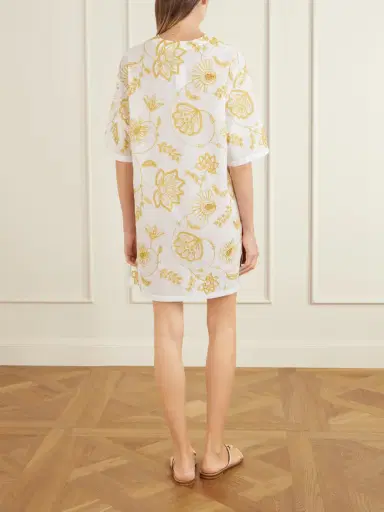 Eres Levia Embroidered Cotton-blend Mini Dress | Thumbnail 3 Eres Levia Embroidered Cotton-blend Mini Dress | Thumbnail 3
