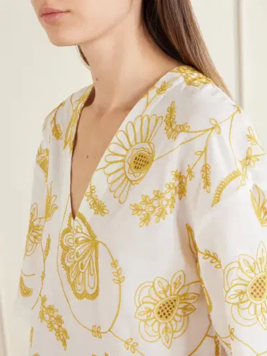 Eres Levia Embroidered Cotton-blend Mini Dress | Thumbnail 4 Eres Levia Embroidered Cotton-blend Mini Dress | Thumbnail 4