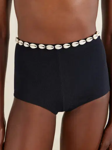 SARA CRISTINA Embellished Jersey Bikini Briefs | Thumbnail 4 SARA CRISTINA Embellished Jersey Bikini Briefs | Thumbnail 4