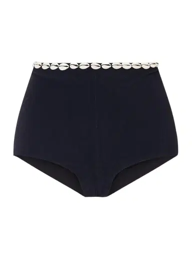 SARA CRISTINA Embellished Jersey Bikini Briefs | Thumbnail 1 SARA CRISTINA Embellished Jersey Bikini Briefs | Thumbnail 1