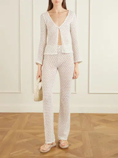 SARA CRISTINA Playa Crocheted Cotton Coverup | Thumbnail 2 SARA CRISTINA Playa Crocheted Cotton Coverup | Thumbnail 2