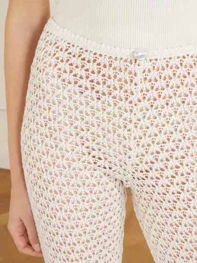 SARA CRISTINA Playa Crocheted Cotton Coverup | Thumbnail 5 SARA CRISTINA Playa Crocheted Cotton Coverup | Thumbnail 5