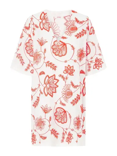 Eres Embroidered Cotton-blend Mini Dress | Thumbnail 1 Eres Embroidered Cotton-blend Mini Dress | Thumbnail 1